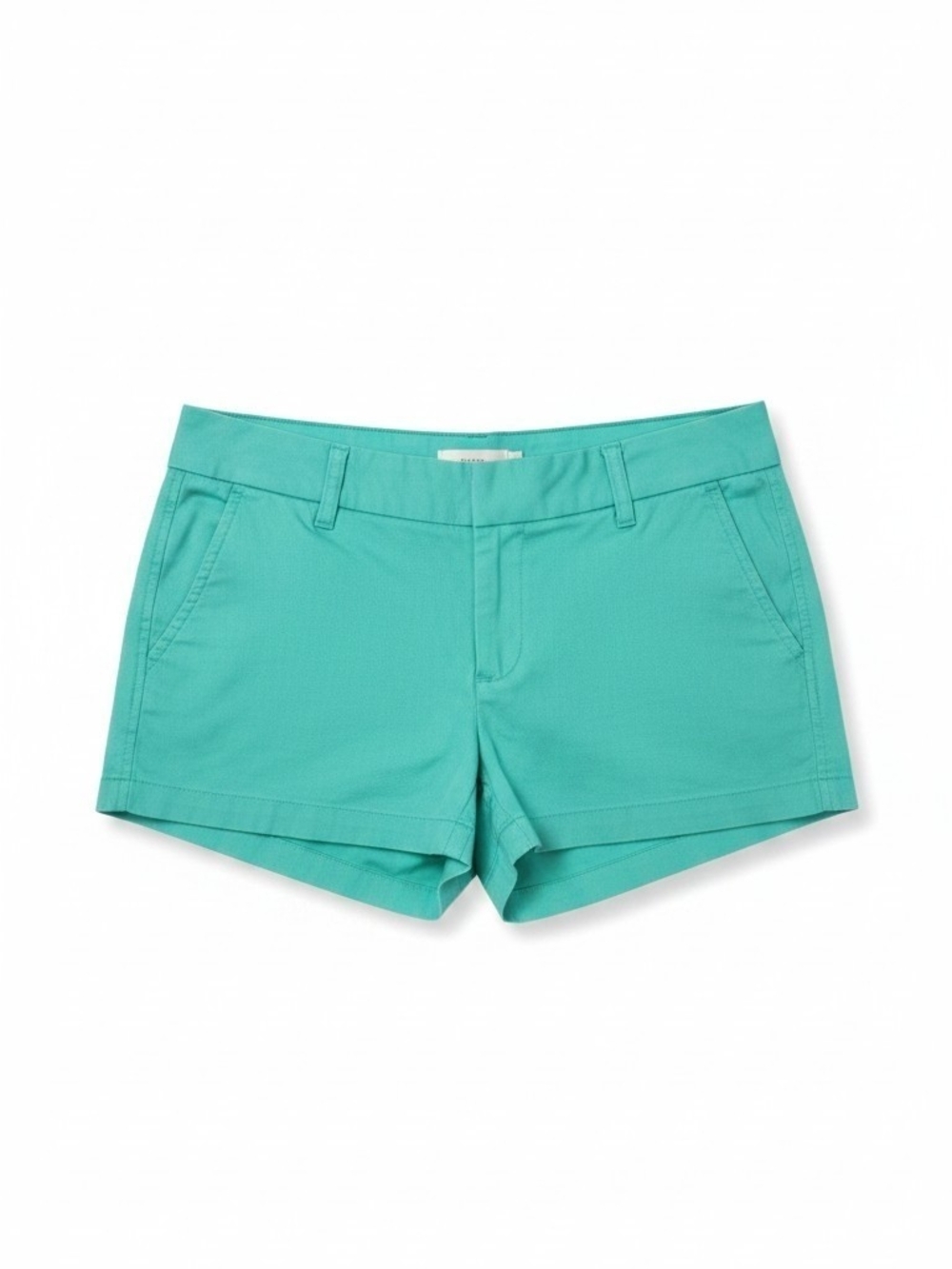 J. Crew Teal Mid-Rise Stretch Cotton Shorts - Picture 1 of 7